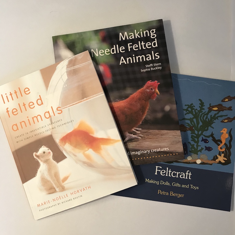 Image needle felting books.