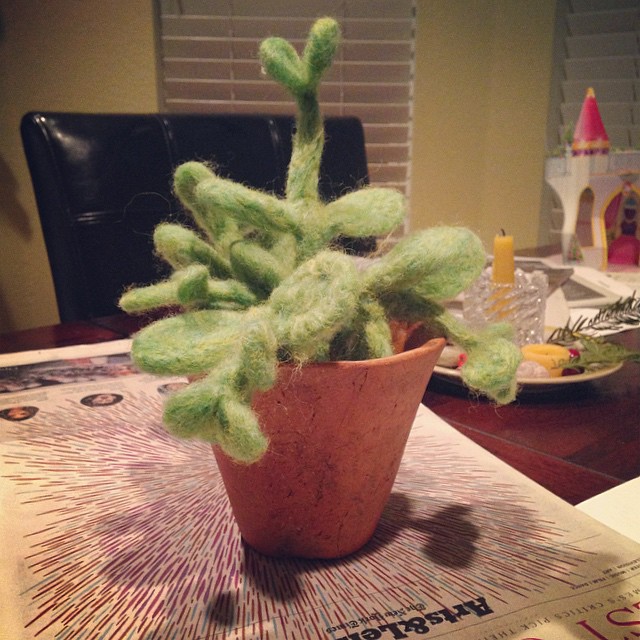 needle felted calancho